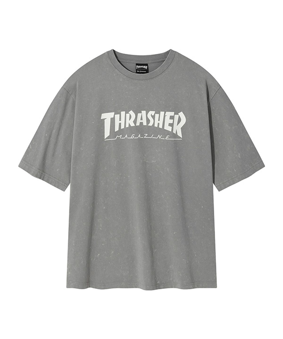 트레셔(THRASHER) 매거진 코멧 워싱 반팔 티셔츠 그레이