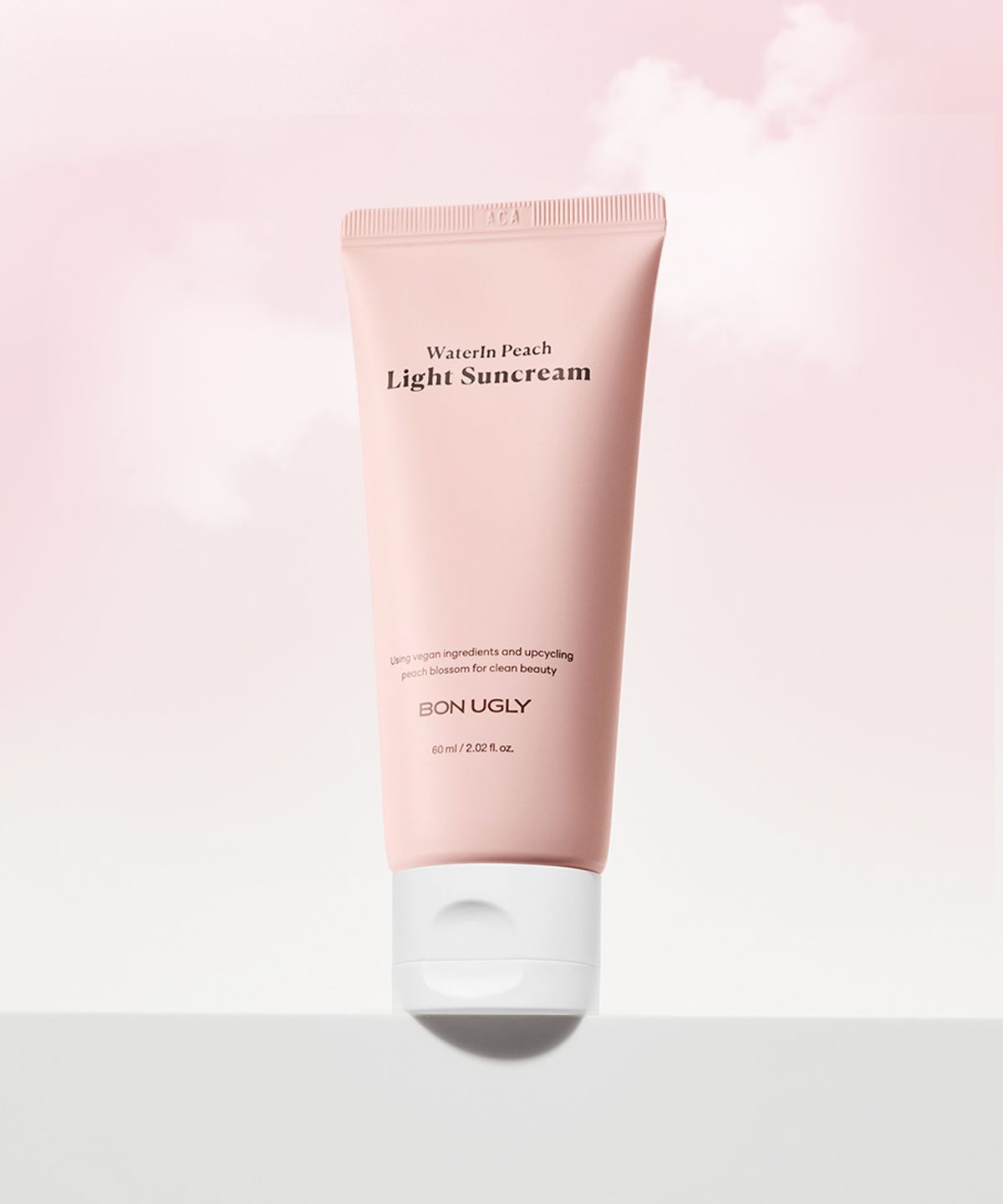 본 어글리(BON UGLY) 워터인 피치 라이트 선크림 60ml (SPF 50+ PA++++) + 퍼밍 켈프 3종 (1.5ml x 3) 7매 증정