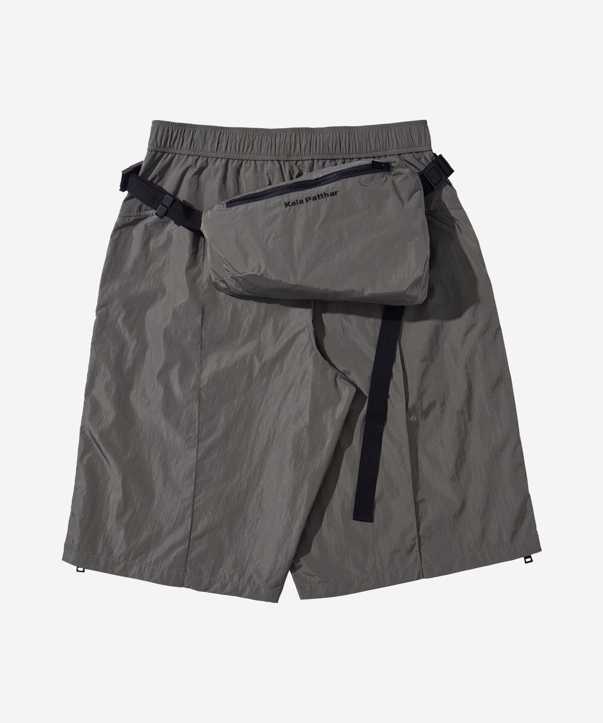 칼라파타르(KALAPATTHAR) Nylon Holographic Detachable Shorts - Gray