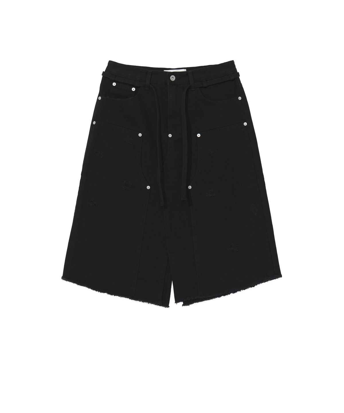 경(GYEONG) Double Knee Skirt_Black