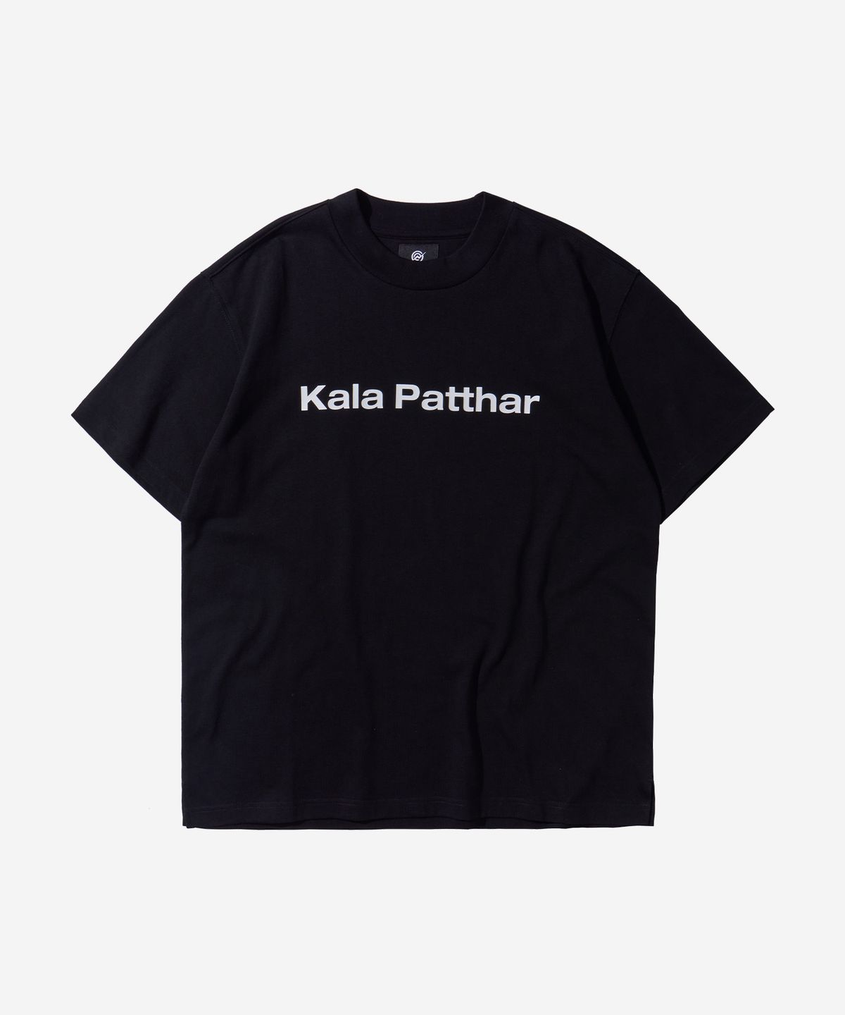 칼라파타르(KALAPATTHAR) Signature Logo Loose Fit T-Shirt - Black