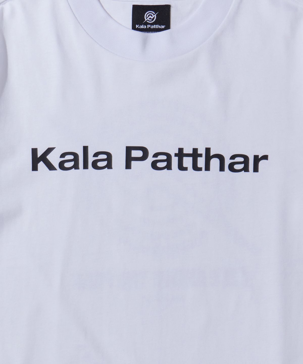 칼라파타르(KALAPATTHAR) Signature Logo Loose Fit T-Shirt - White