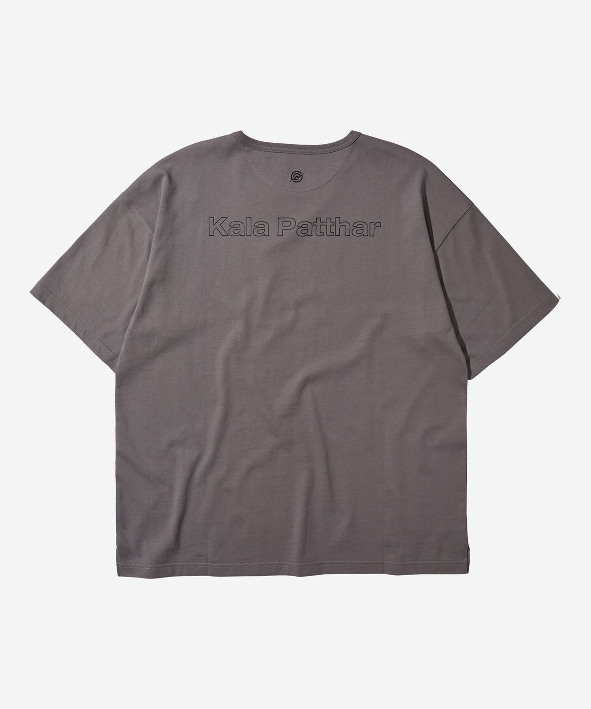 칼라파타르(KALAPATTHAR) Front Logo Loose Fit T-Shirt - Gray