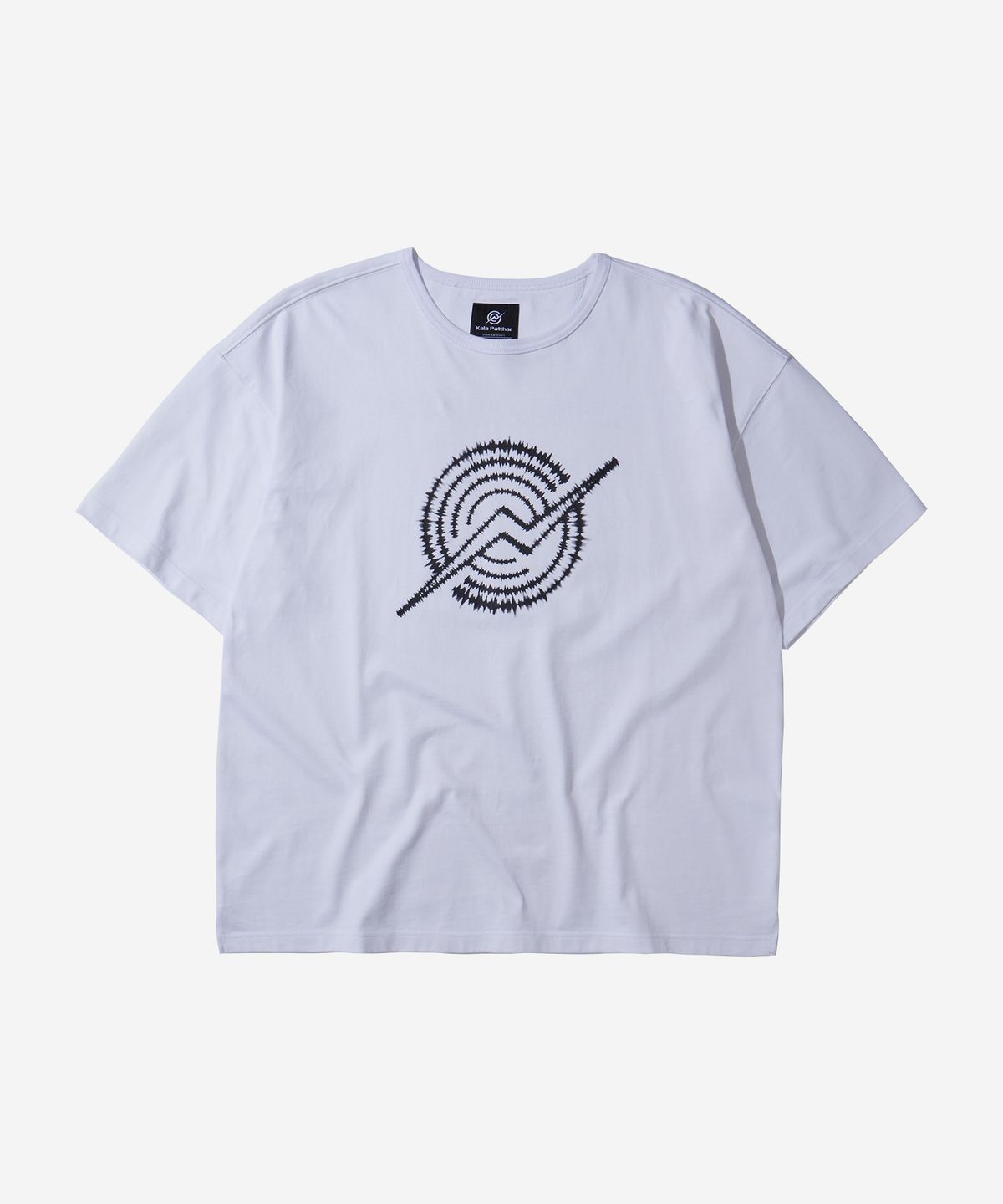 칼라파타르(KALAPATTHAR) Front Logo Loose Fit T-Shirt - White
