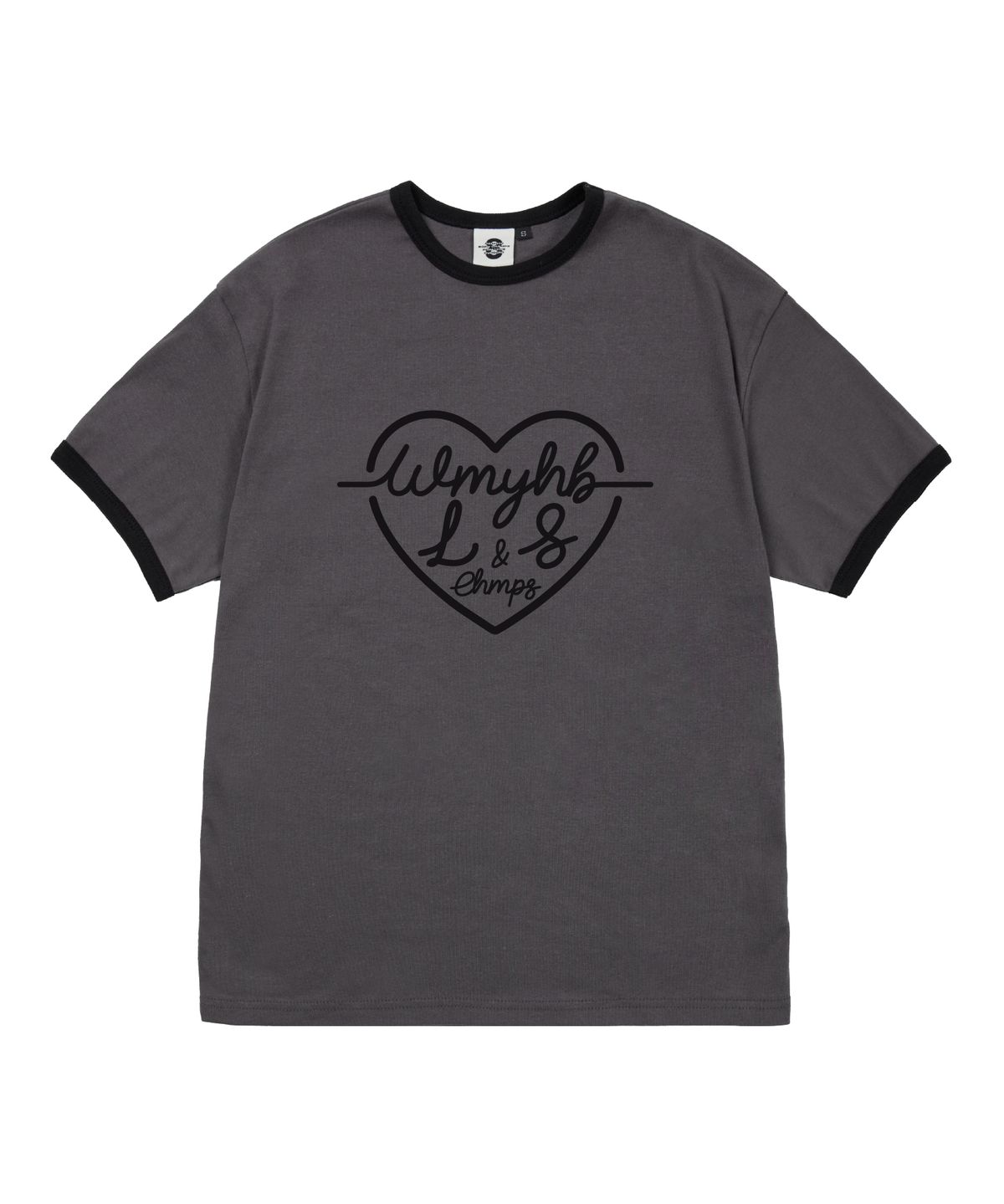 본챔스(BORN CHAMPS) [5 COLORS] HEART L&S 여성 후라이스 링거 반팔티셔츠 B25ST52