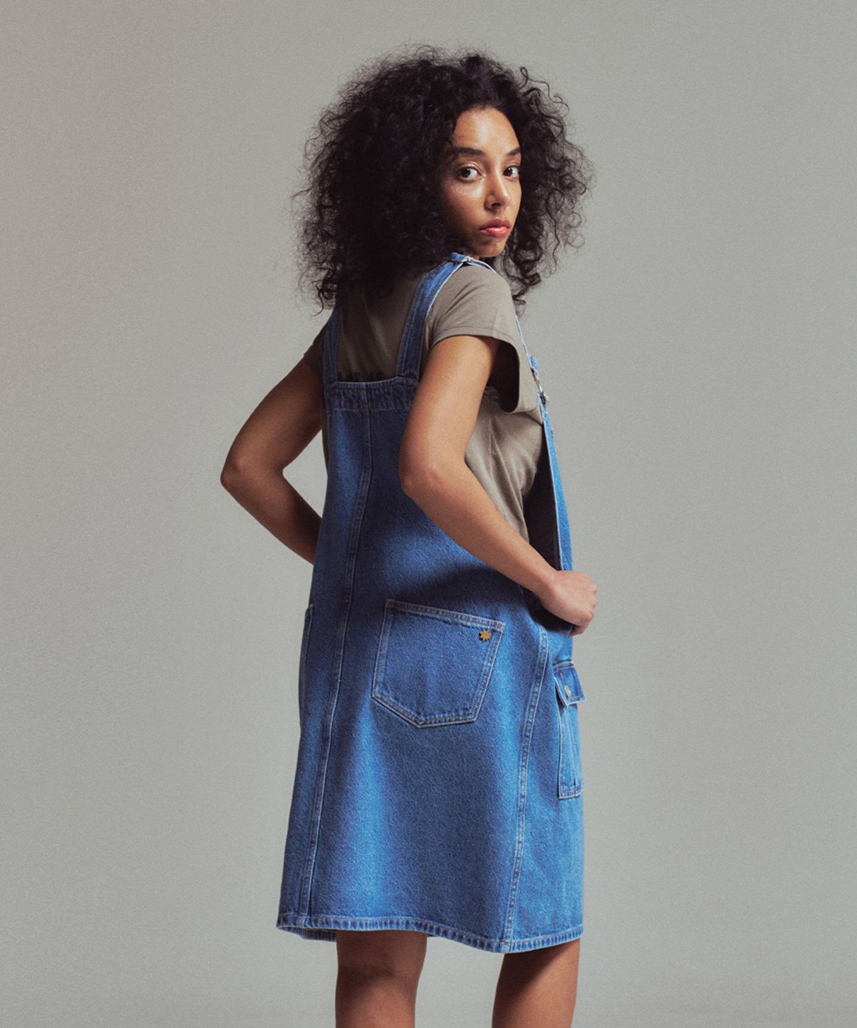 에르에르(ERER) Skirt overall Blue