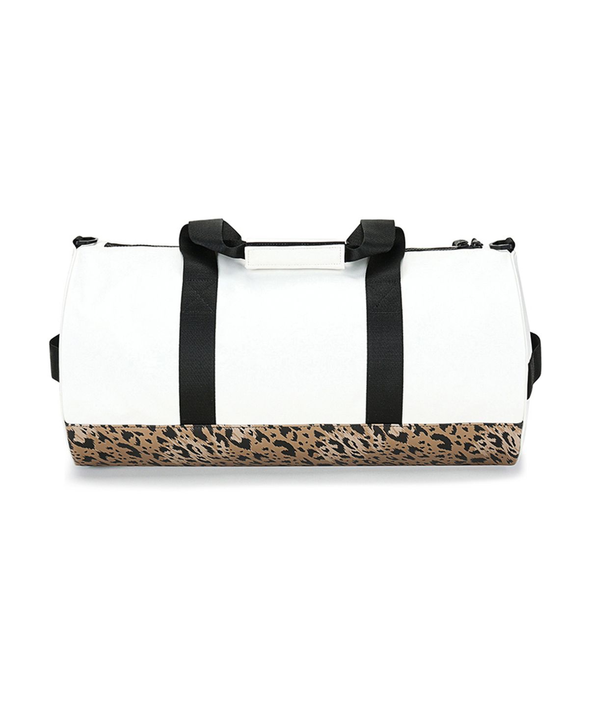 에르에르(ERER) Signature leopard roll boston bag White