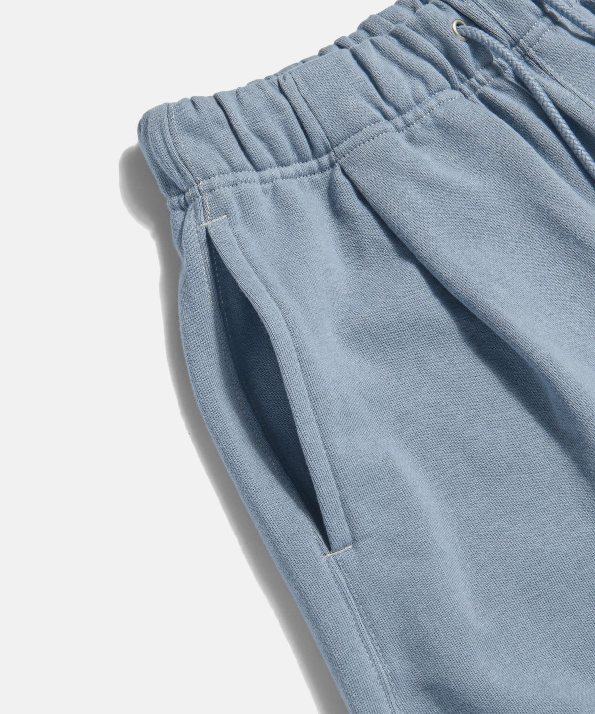 에스피오나지(ESPIONAGE) Pleated Sweat Shorts Misty Blue