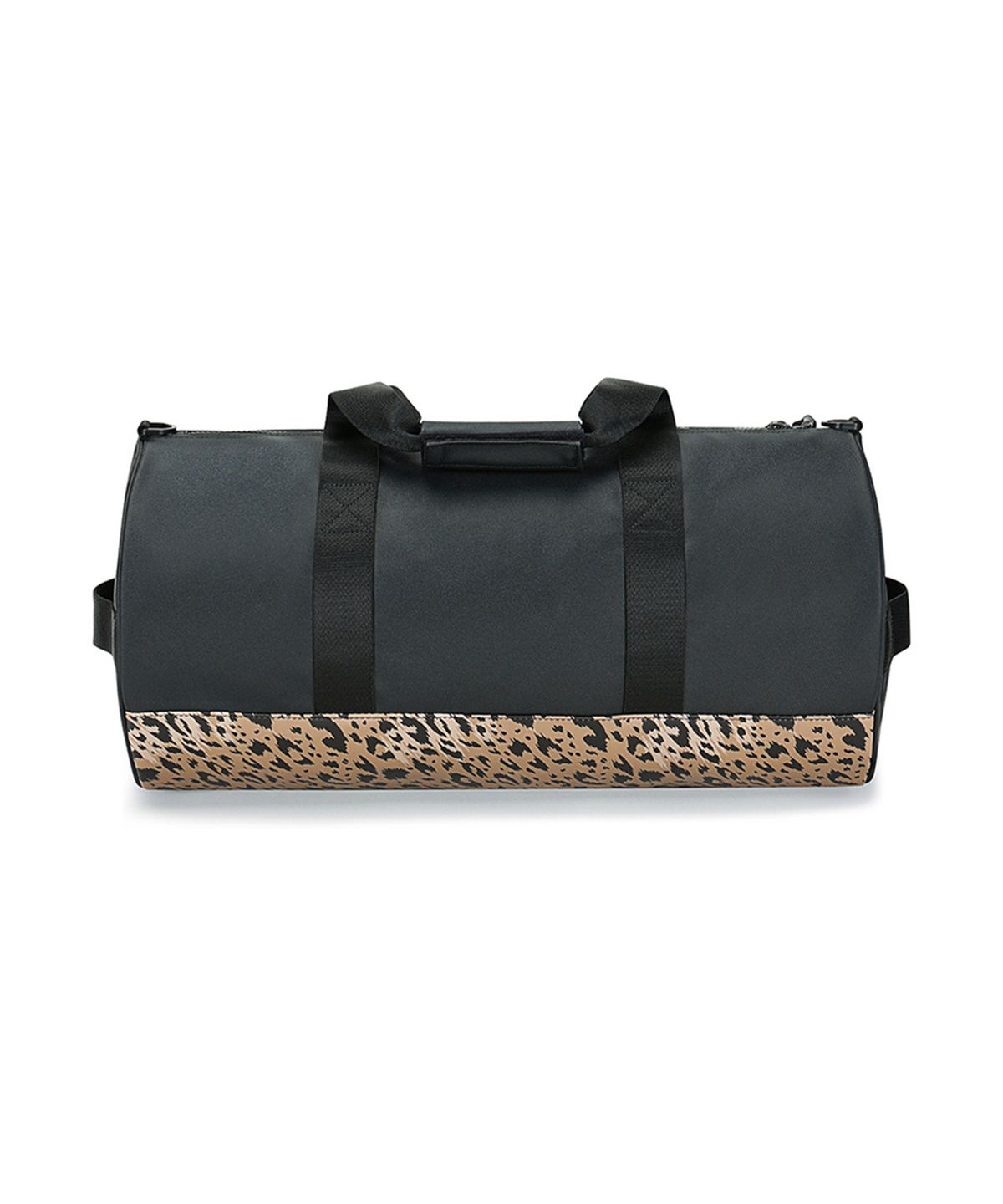 에르에르(ERER) Signature leopard roll boston bag Black