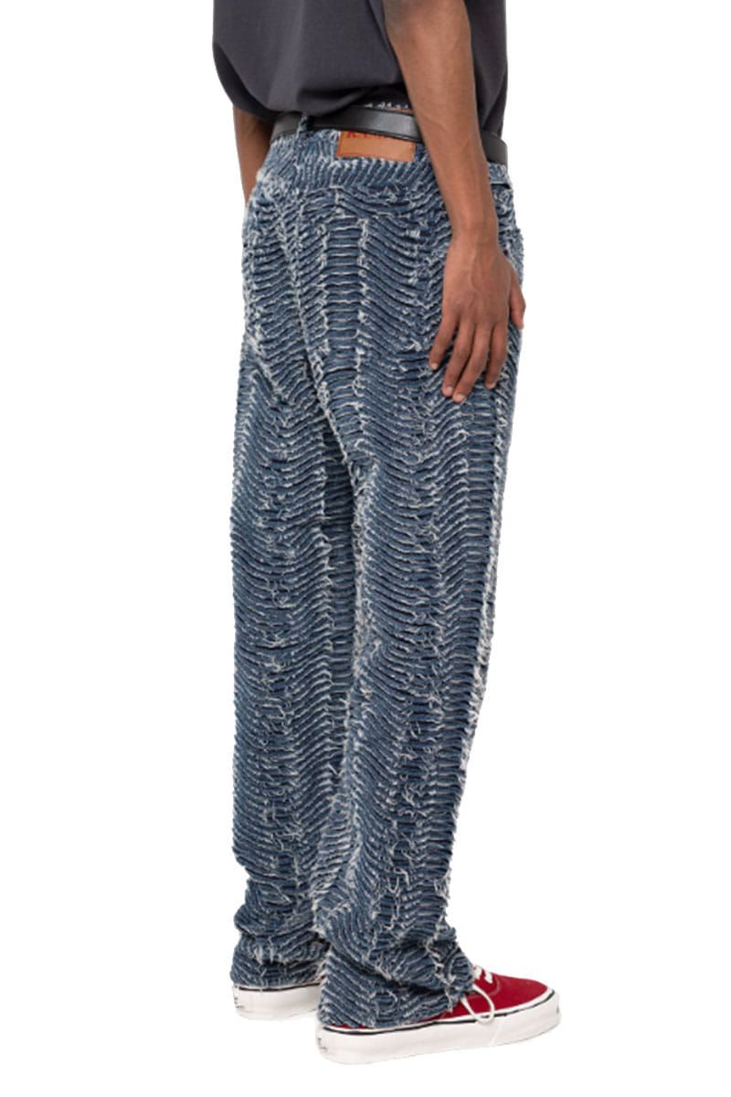 카미야(KAMIYA) [KAMIYA] Wave Denim Pants - INDIGO - 사이즈 & 후기