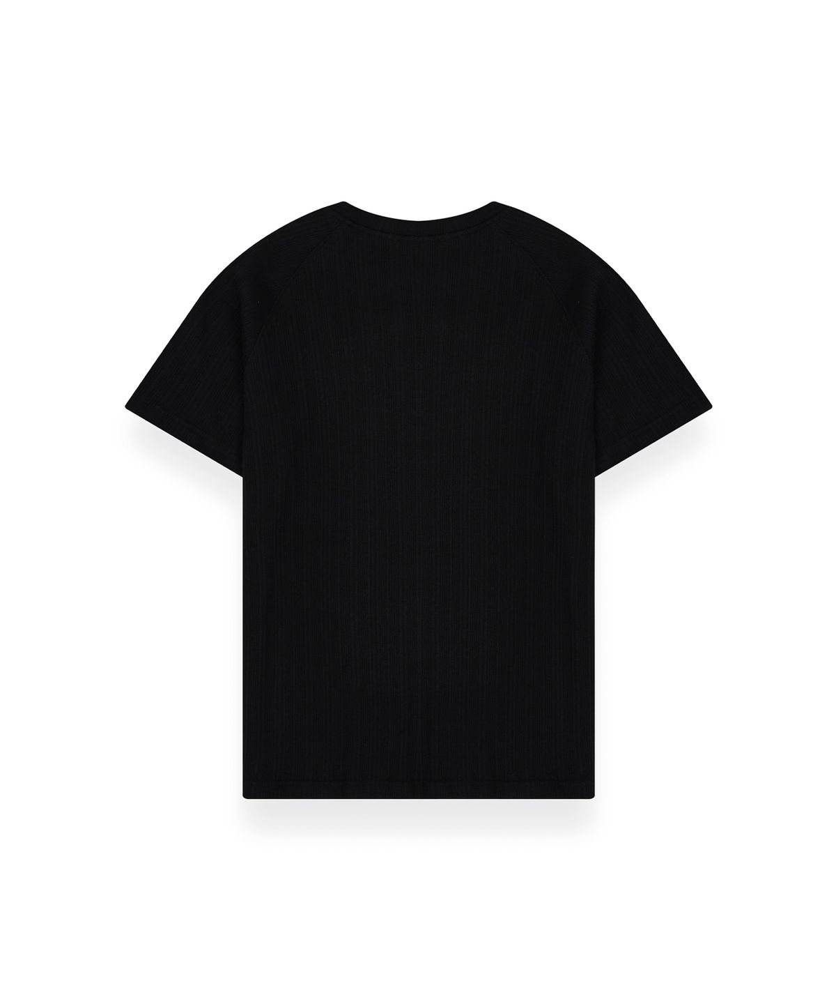 알포(R-4) R-0052 / METALIC MUSCLE FIT - RIB SHORT(BLACK)