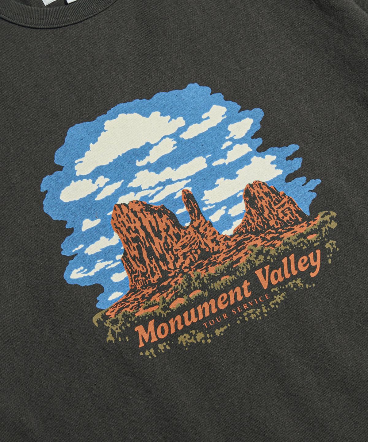 에스피오나지(ESPIONAGE) Monument Valley Heavyweight Tee Vintage Black