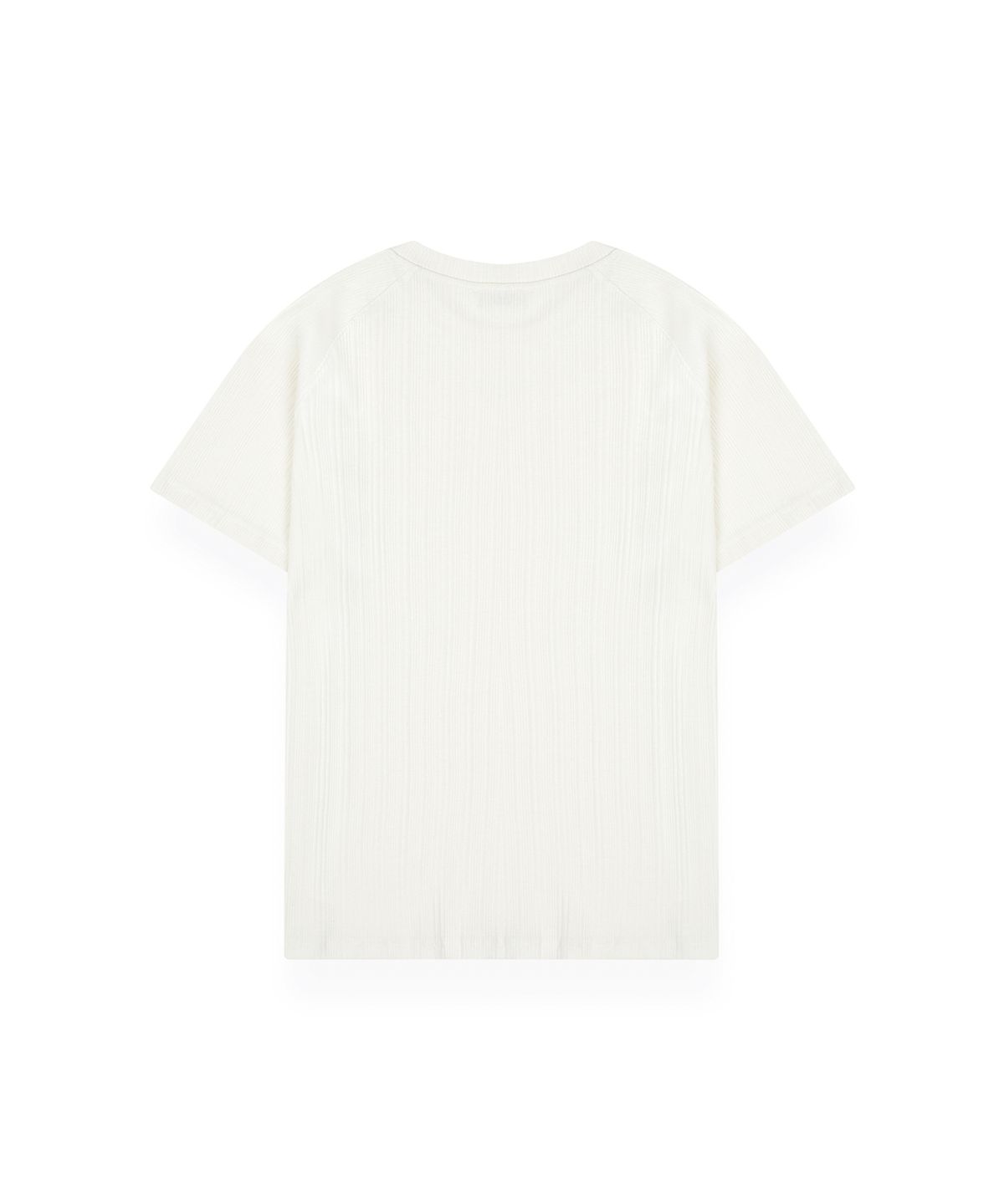 알포(R-4) R-0052 / METALIC MUSCLE FIT - RIB SHORT(IVORY)