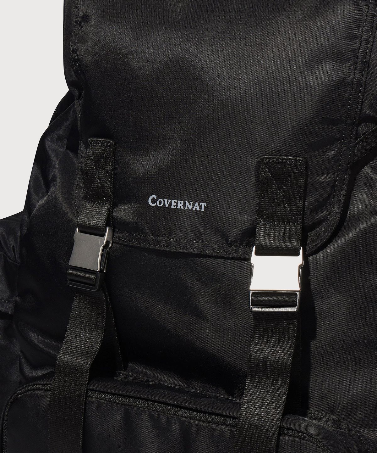 커버낫(COVERNAT) 웨빙 스트랩 버클 백팩 Black