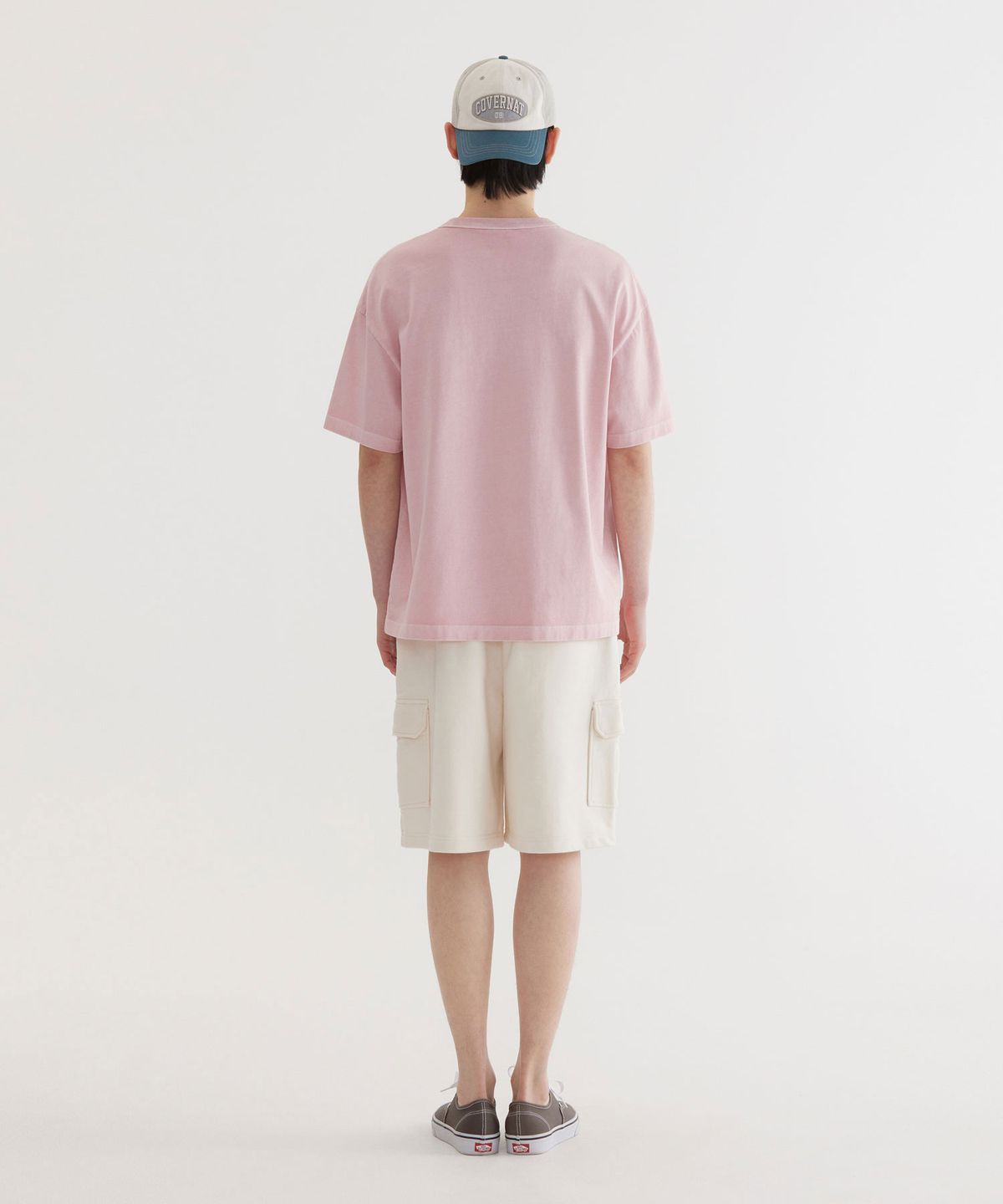 커버낫(COVERNAT) 레귤러 어센틱 스웻 카고 쇼츠 Ivory