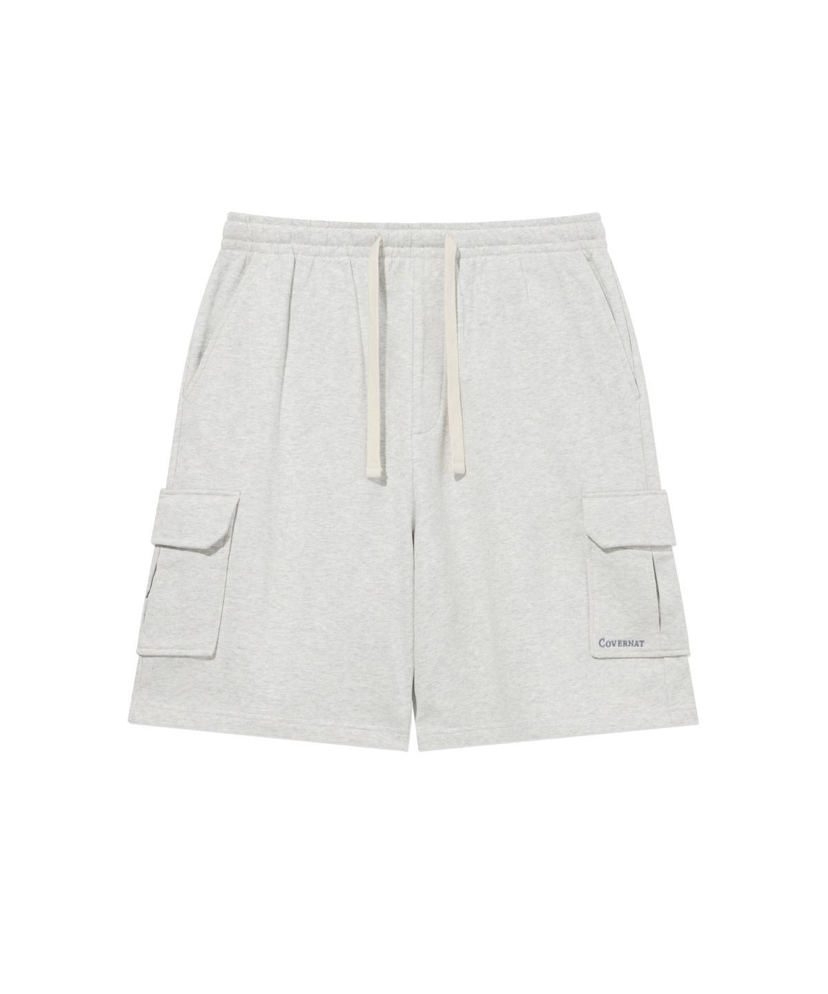 커버낫(COVERNAT) 레귤러 어센틱 스웻 카고 쇼츠 Heather Gray