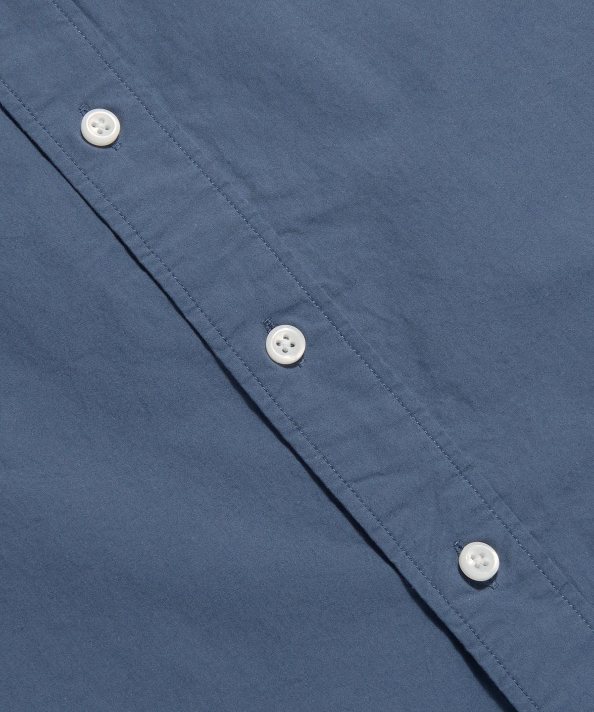 에스피오나지(ESPIONAGE) Crest Logo S/S Over Shirt Denim Blue