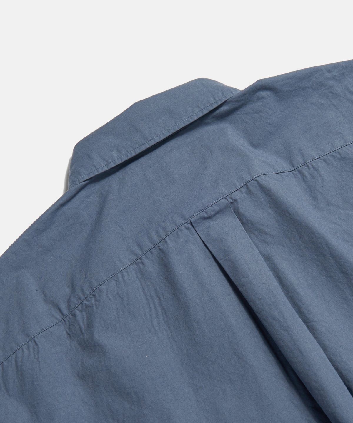 에스피오나지(ESPIONAGE) Crest Logo S/S Over Shirt Denim Blue