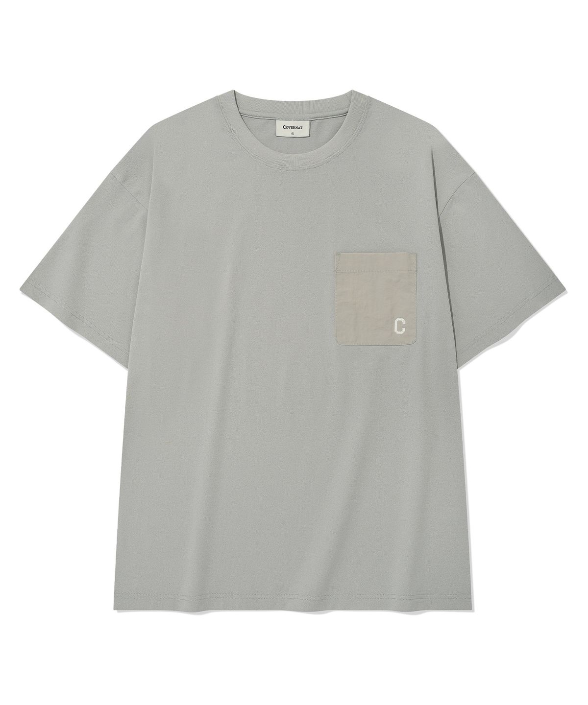 커버낫(COVERNAT) 소로나 나일론 포켓 티셔츠 Light Gray