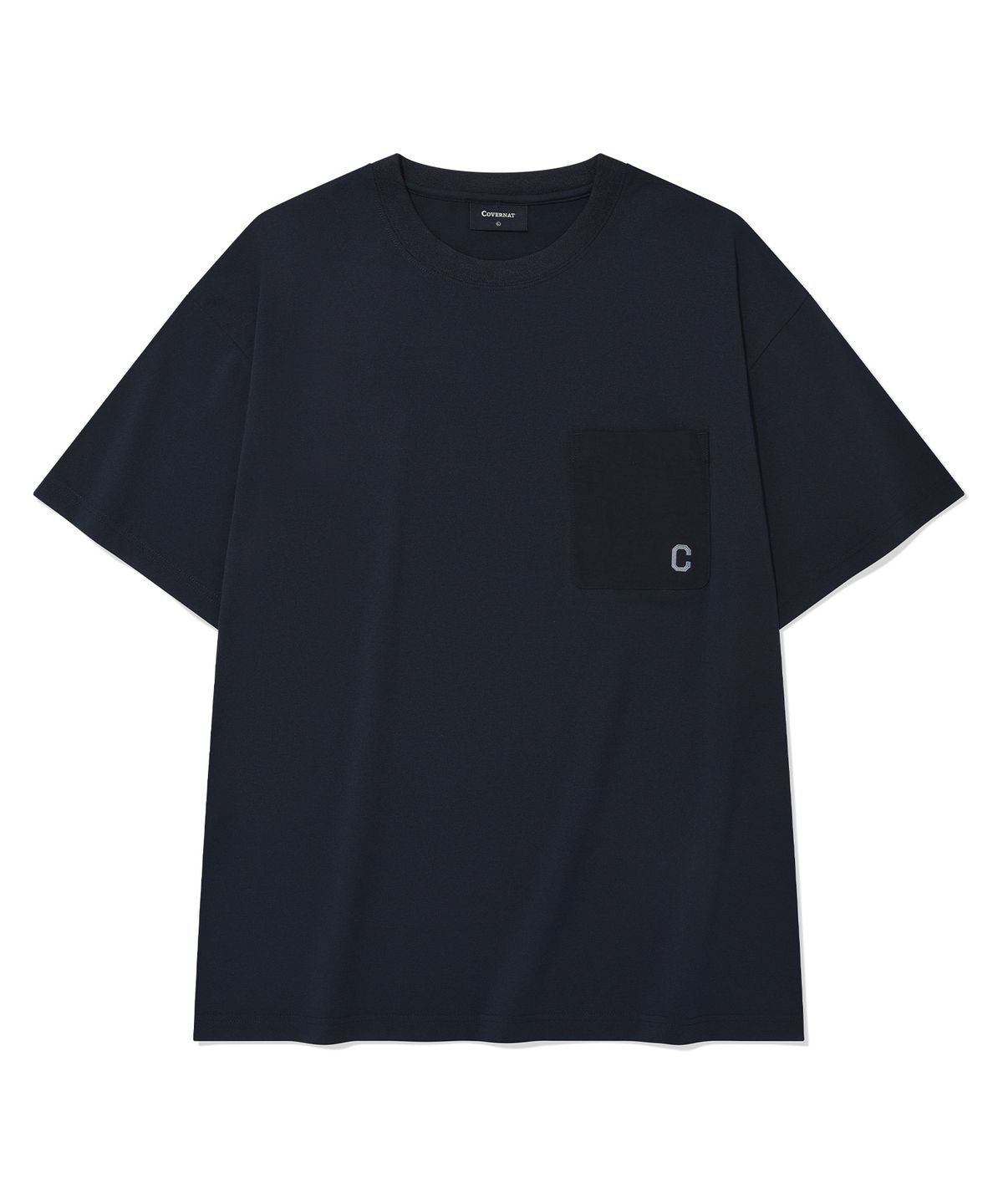 커버낫(COVERNAT) 소로나 나일론 포켓 티셔츠 Dark Navy