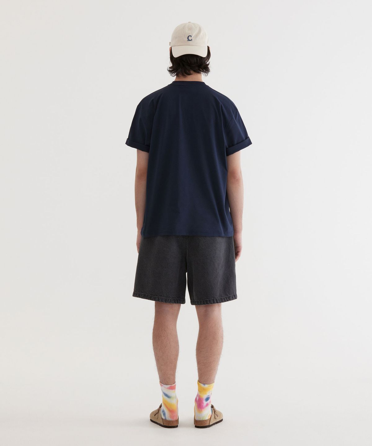 커버낫(COVERNAT) 소로나 나일론 포켓 티셔츠 Dark Navy