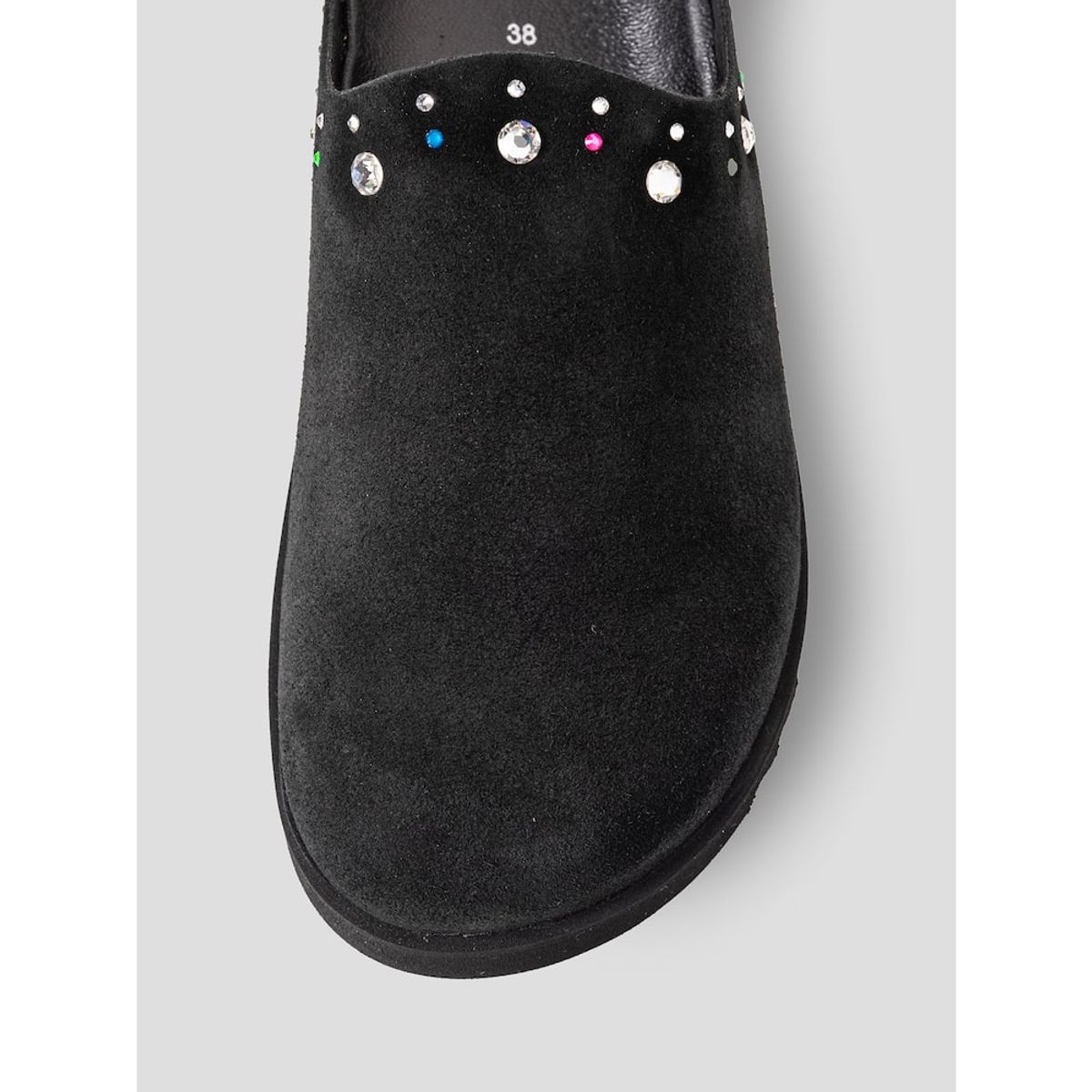 숄(SCHOLL) [Scholl X SWAROVSKI] 코르크 크로그 샌들  블랙 (HH54K2H175)