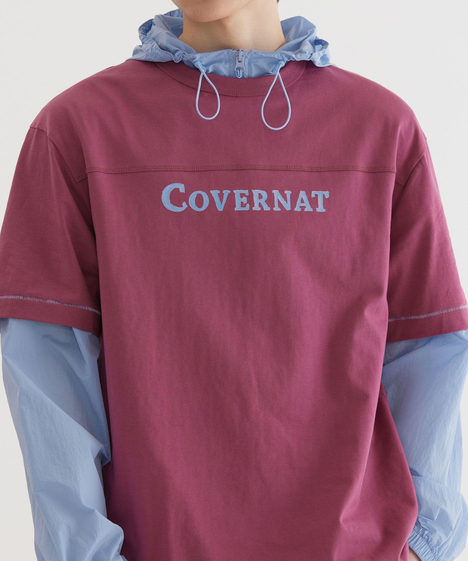 Tシャツ・カットソー COVERNAT Painting Graphic Cutting Line T-Shirt Magenta MUSINSA | COVERNAT Painting Graphic Cutting Line T-Shirt Magenta
