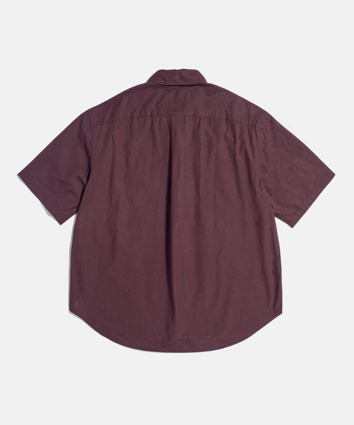 에스피오나지(ESPIONAGE) Crest Logo S/S Over Shirt Burgundy