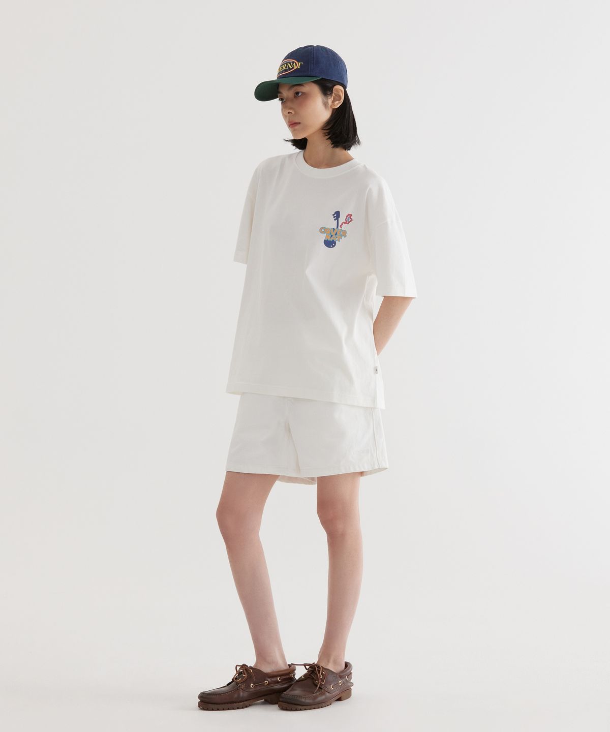 커버낫(COVERNAT) 밴드 플레이 그래픽 티셔츠 White