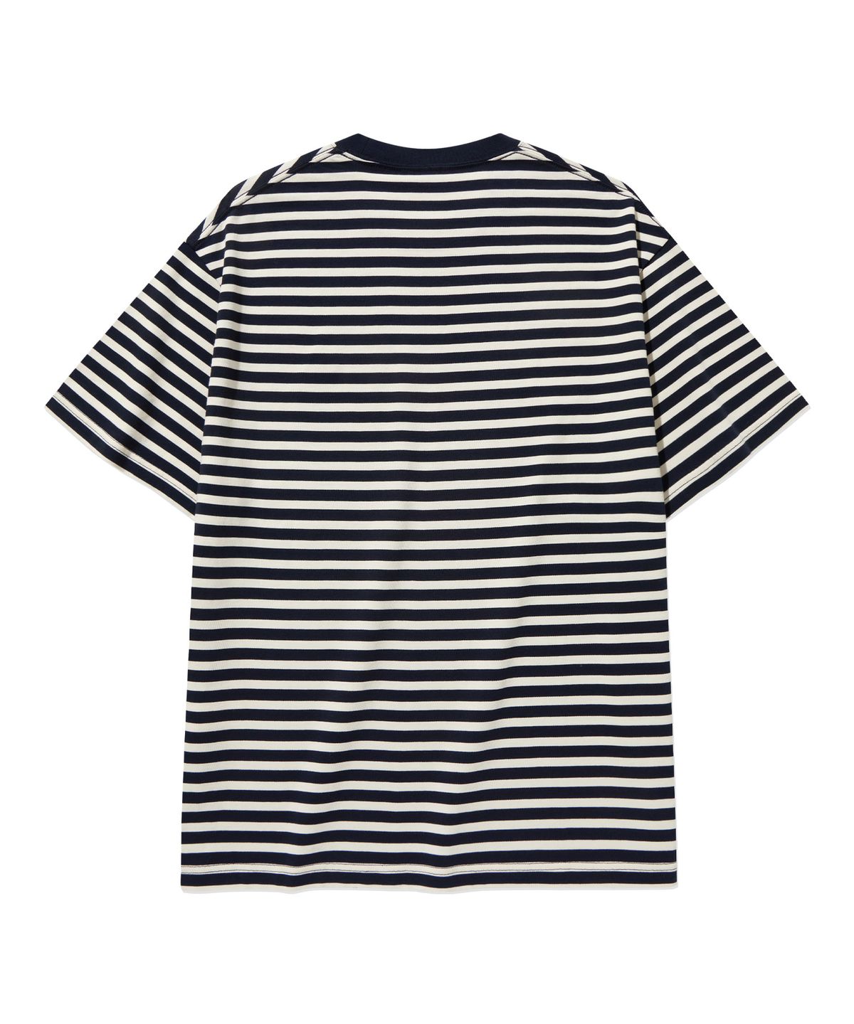 커버낫(COVERNAT) 베이직 스트라이프 티셔츠 Dark Navy