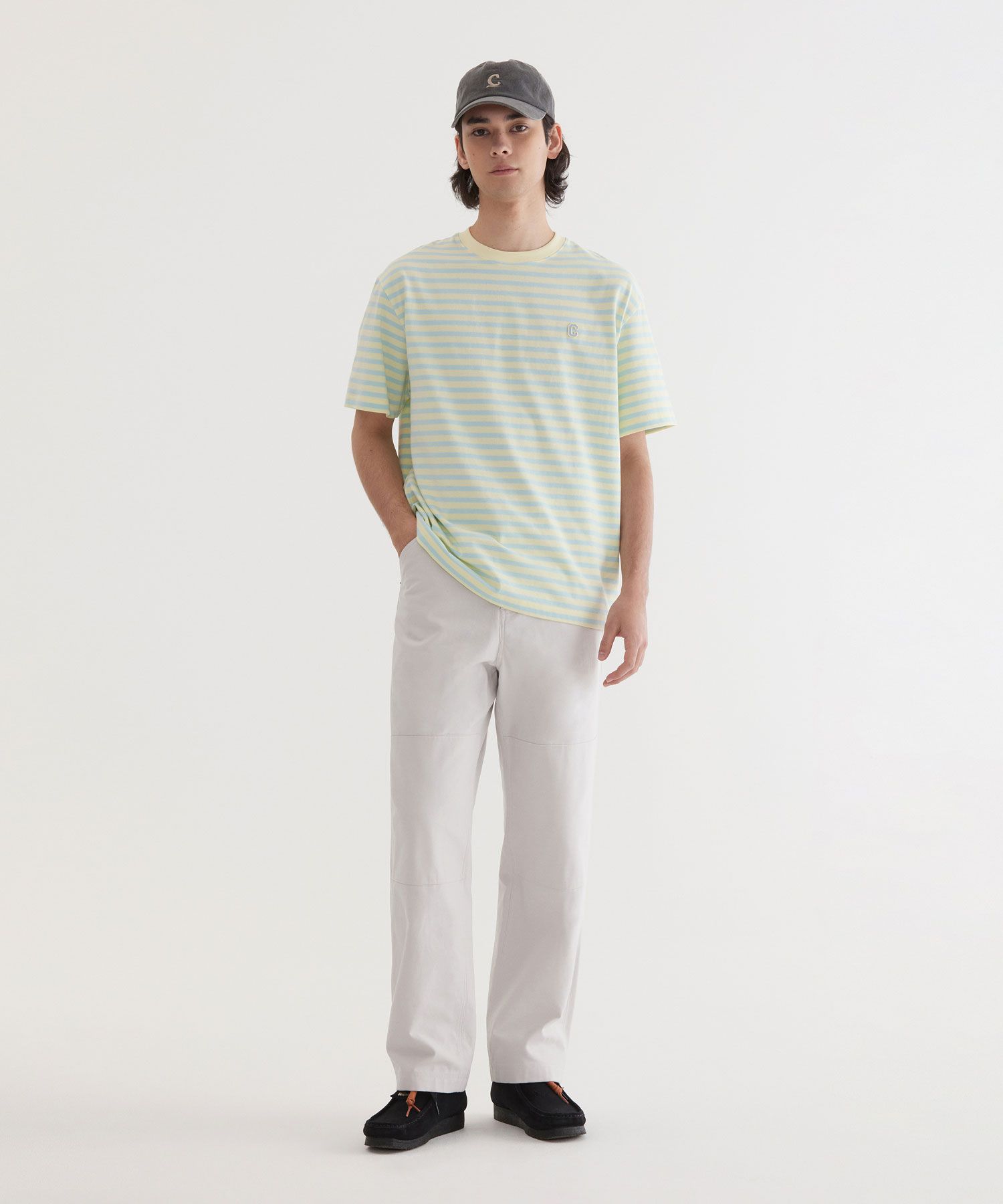 COVERNATのBasic Stripe T-shirt 全2色 MUSINSA | COVERNAT Basic Stripe T-shirt Lemon
