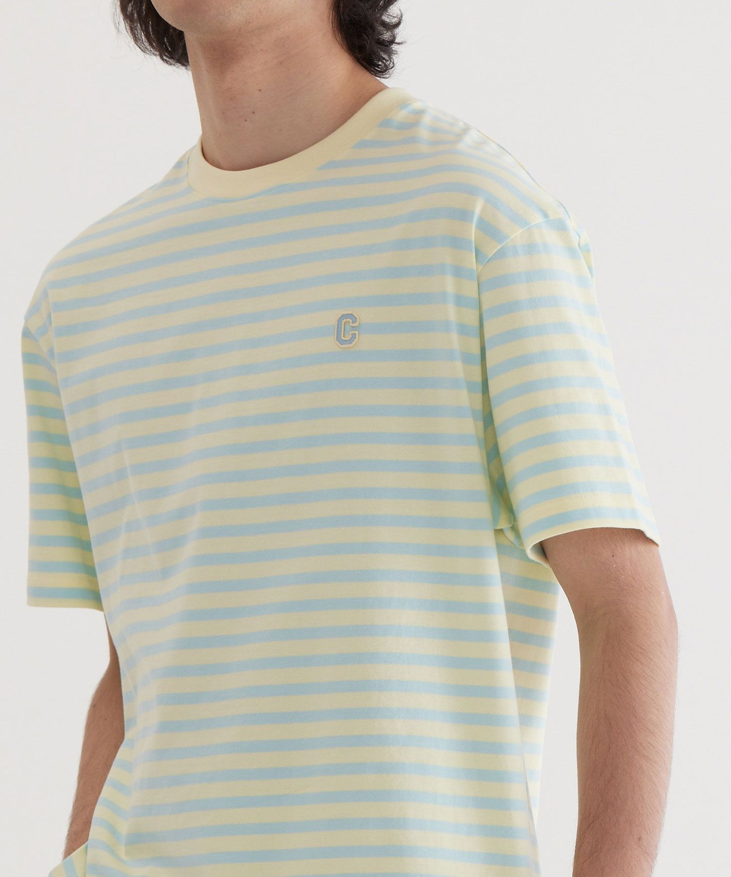 COVERNATのBasic Stripe T-shirt 全2色 MUSINSA | COVERNAT Basic Stripe T-shirt Lemon