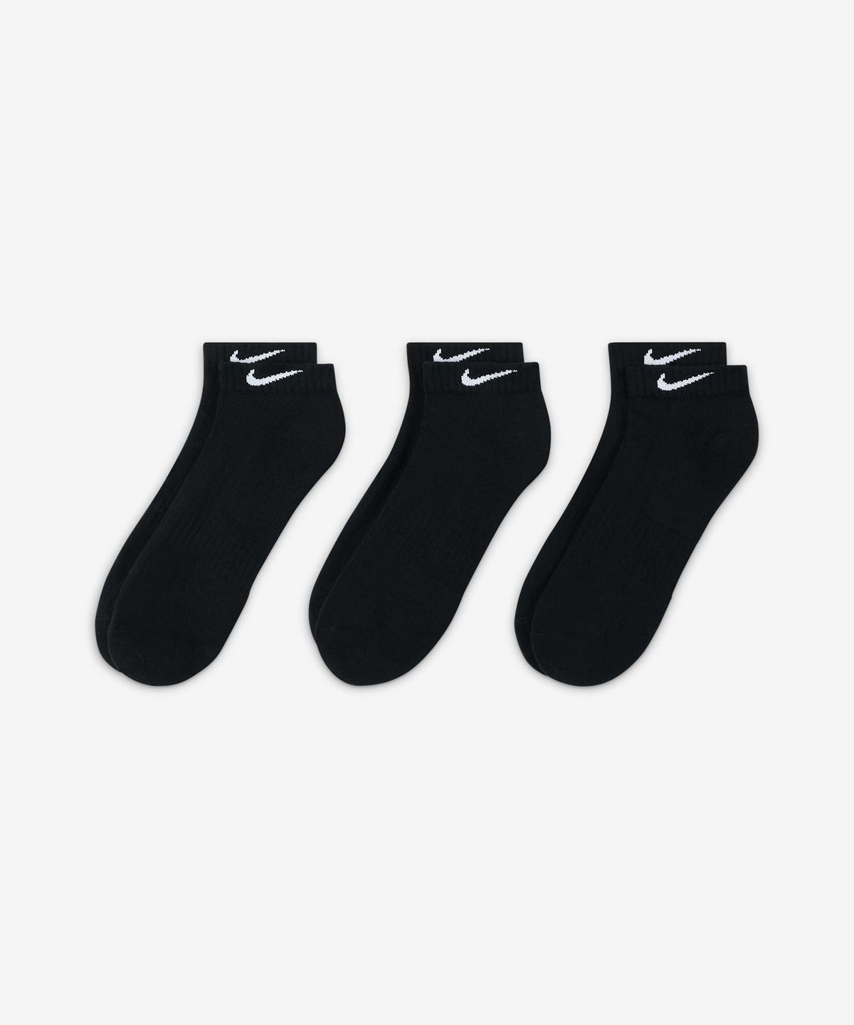 나이키(NIKE) 에브리데이 쿠션 트레이닝 로우 삭스(3켤레) - 블랙:화이트 / SX7670-010