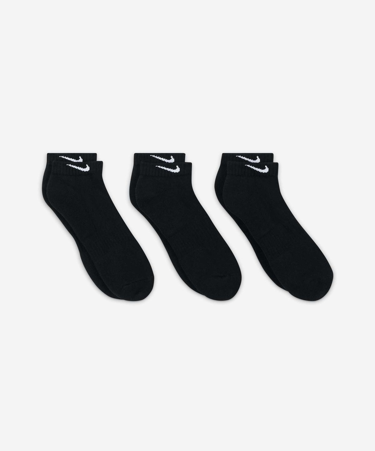 나이키(NIKE) 에브리데이 쿠션 트레이닝 로우 삭스(3켤레) - 블랙:화이트 / SX7670-010