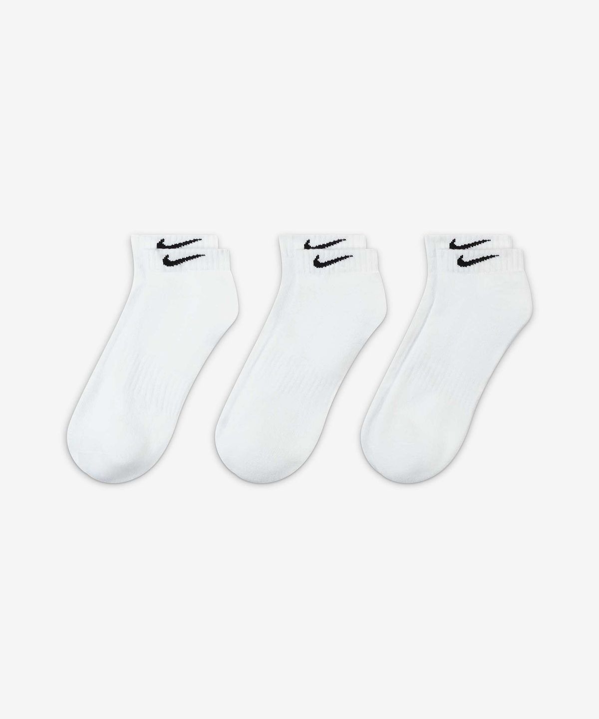나이키(NIKE) 에브리데이 쿠션 트레이닝 로우 삭스(3켤레) - 화이트:블랙 / SX7670-100