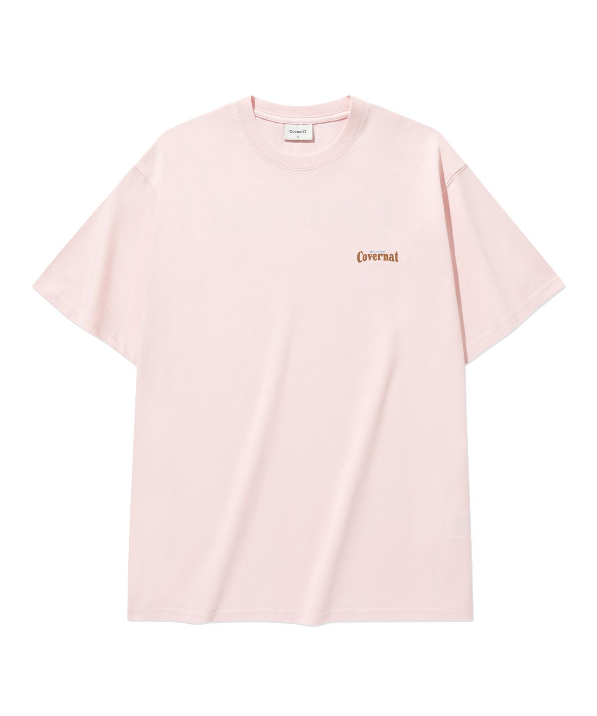 커버낫(COVERNAT) 쿨 코튼 서핑 모션 그래픽 티셔츠 Light Pink