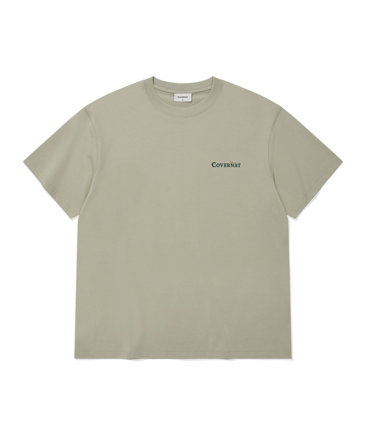 커버낫(COVERNAT) 수피마 쿼드 보드 그래픽 티셔츠 Light Khaki