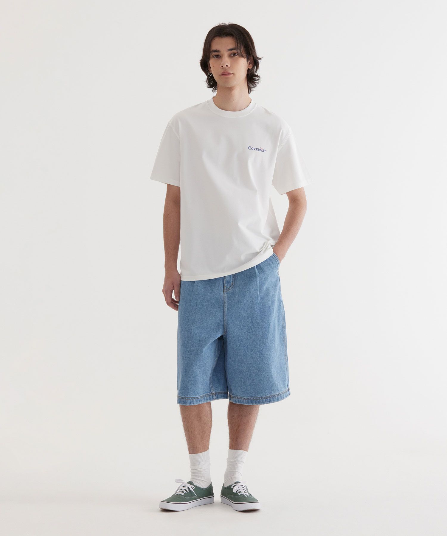 MUSINSA | COVERNAT Supima Quad Board Graphic T-Shirt White