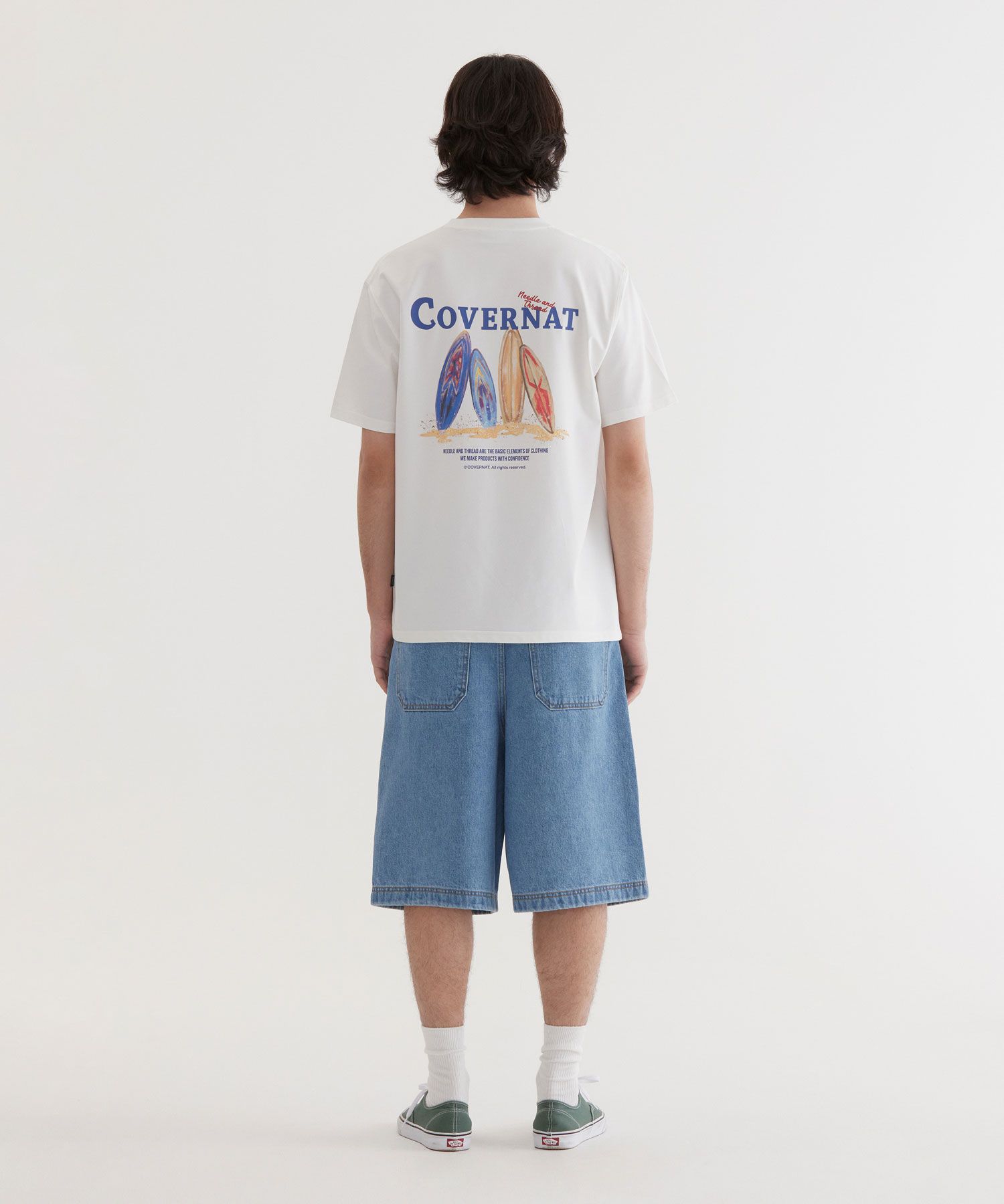 MUSINSA | COVERNAT Supima Quad Board Graphic T-Shirt White