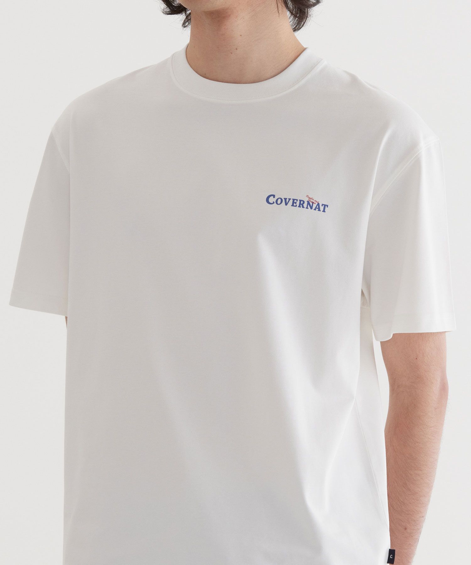 COVERNATのSupima Quad Board Graphic T-Shirt 全3色 MUSINSA | COVERNAT Supima Quad Board Graphic T-Shirt White