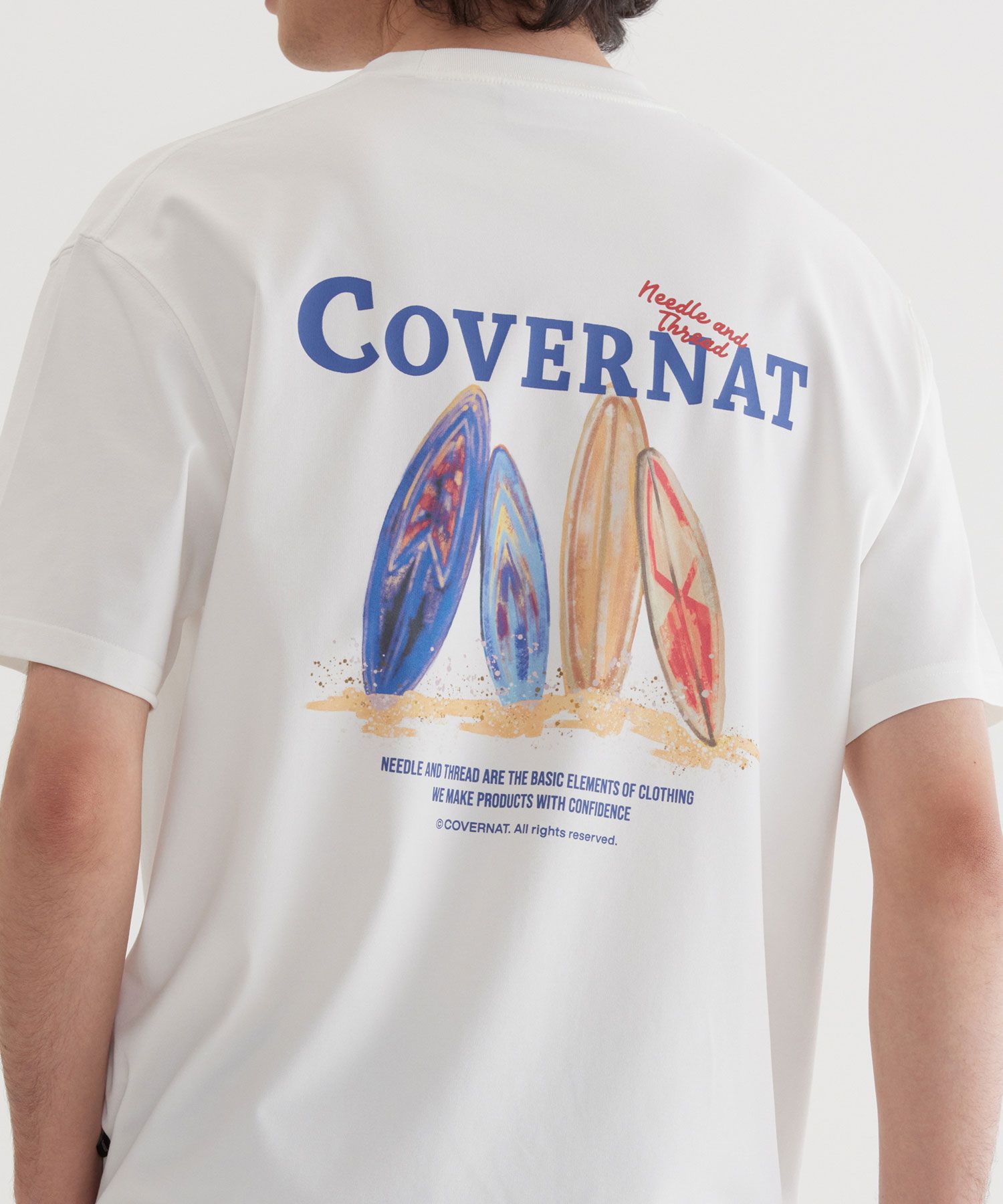 COVERNATのSupima Quad Board Graphic T-Shirt 全3色 MUSINSA | COVERNAT Supima Quad Board Graphic T-Shirt Light Khaki