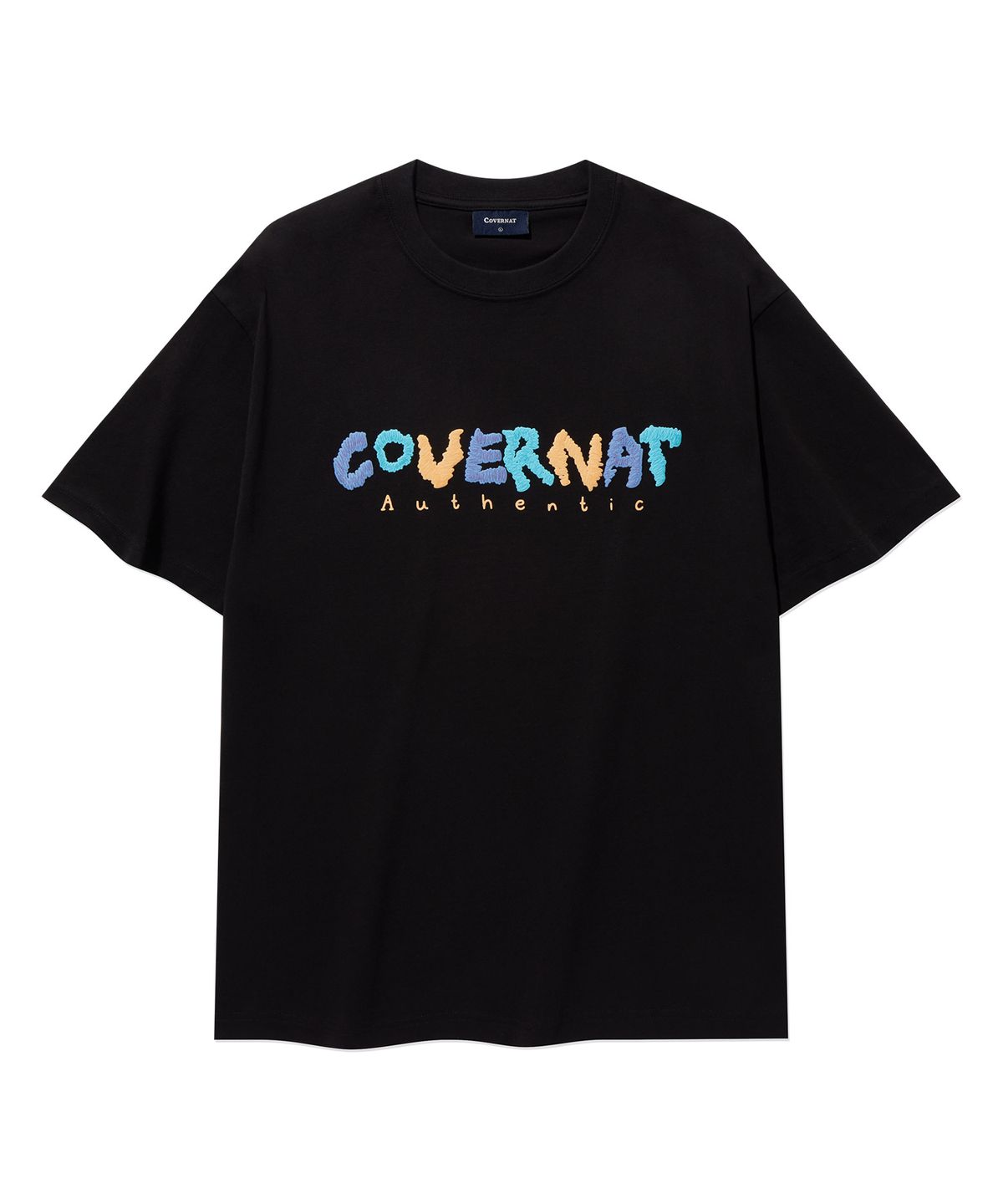 커버낫(COVERNAT) 두들 로고 그래픽 티셔츠 Black
