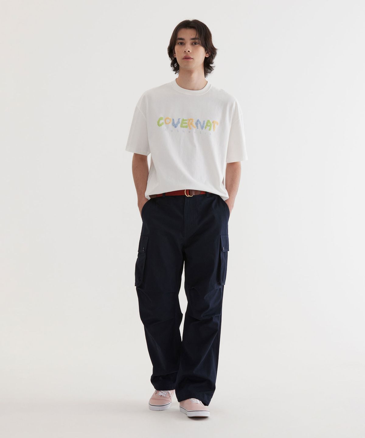 커버낫(COVERNAT) 두들 로고 그래픽 티셔츠 White