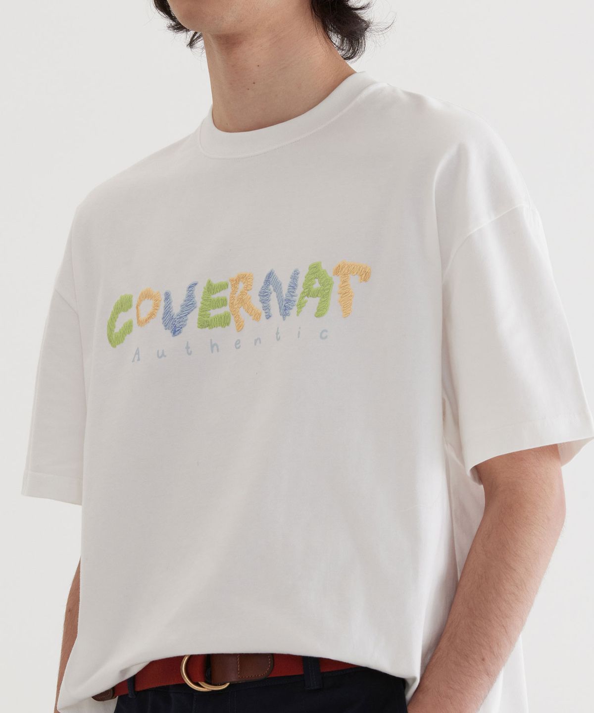 커버낫(COVERNAT) 두들 로고 그래픽 티셔츠 White