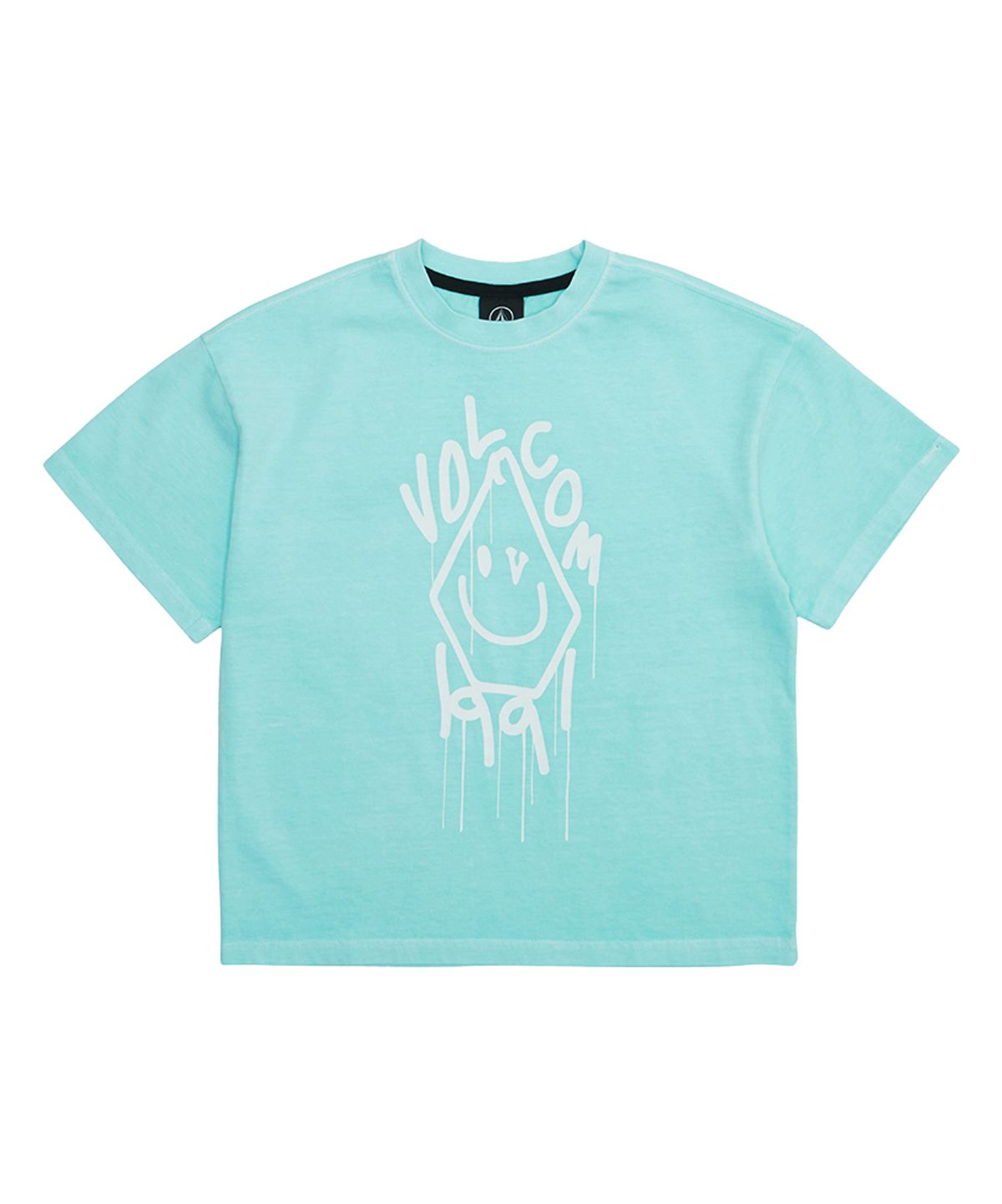 볼컴 키즈(VOLCOM KIDS) 멜팅로고 다잉 라운드 티셔츠 D5M001