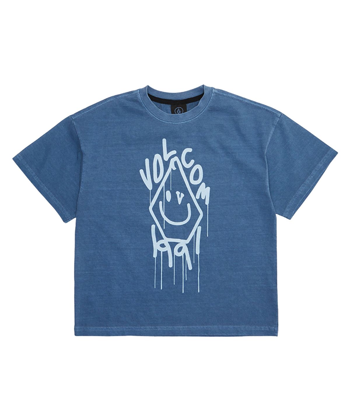 볼컴 키즈(VOLCOM KIDS) 멜팅로고 다잉 라운드 티셔츠 D5M001