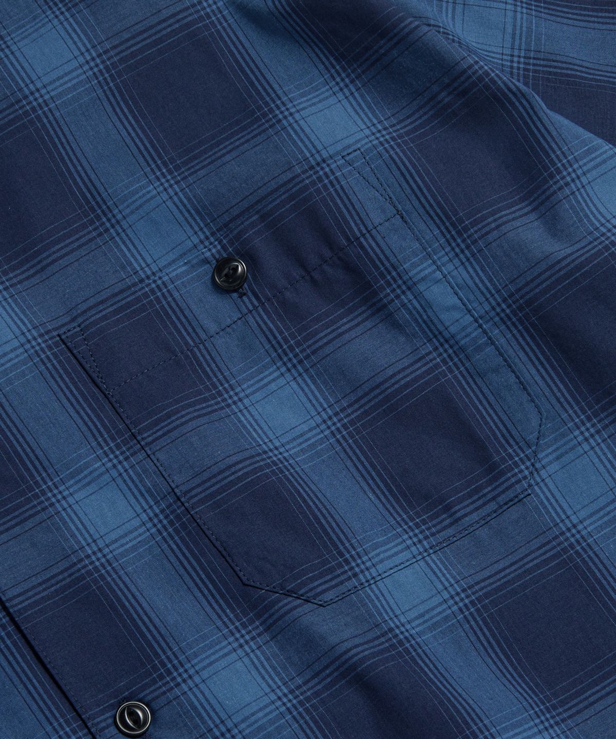 에스피오나지(ESPIONAGE) 2 Pocket S/S Work Shirt Indigo Ombre