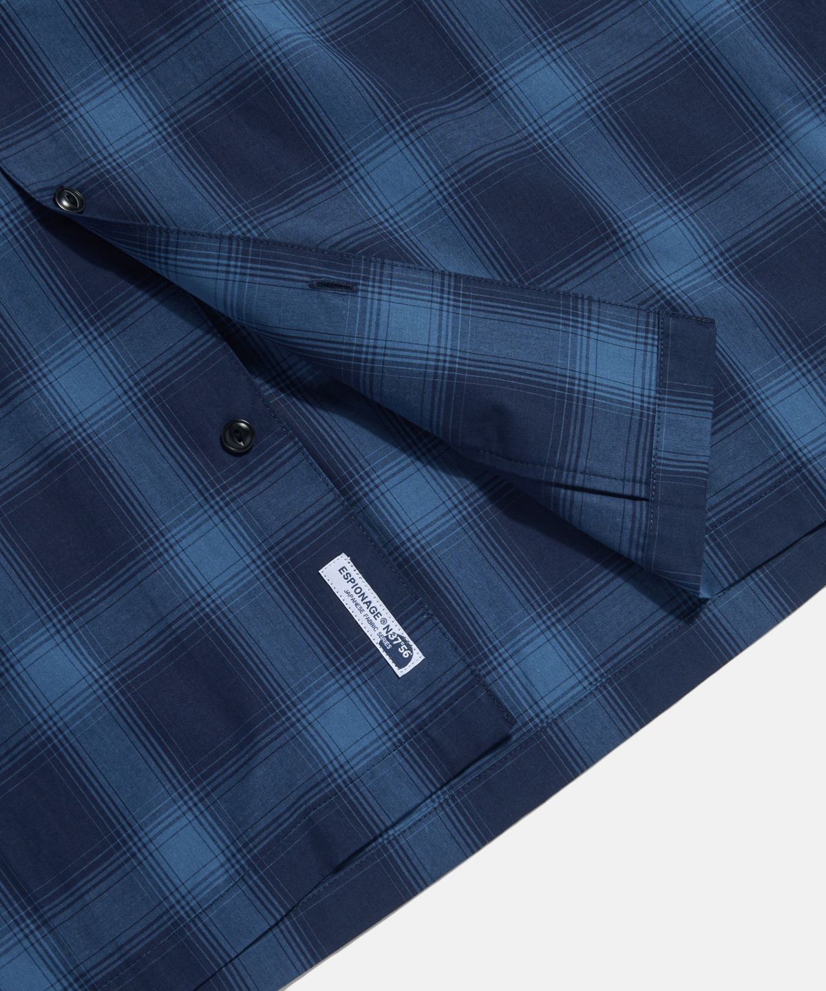 에스피오나지(ESPIONAGE) 2 Pocket S/S Work Shirt Indigo Ombre