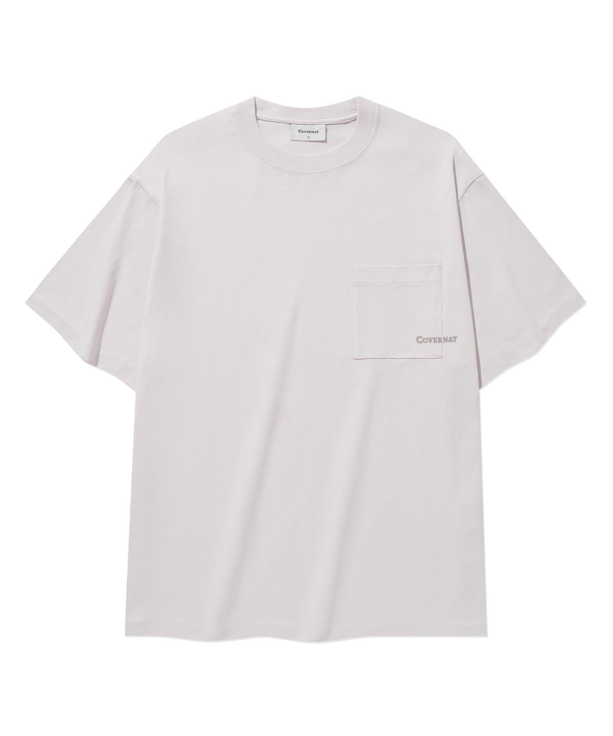 커버낫(COVERNAT) 베이직 포켓 티셔츠 Light Purple