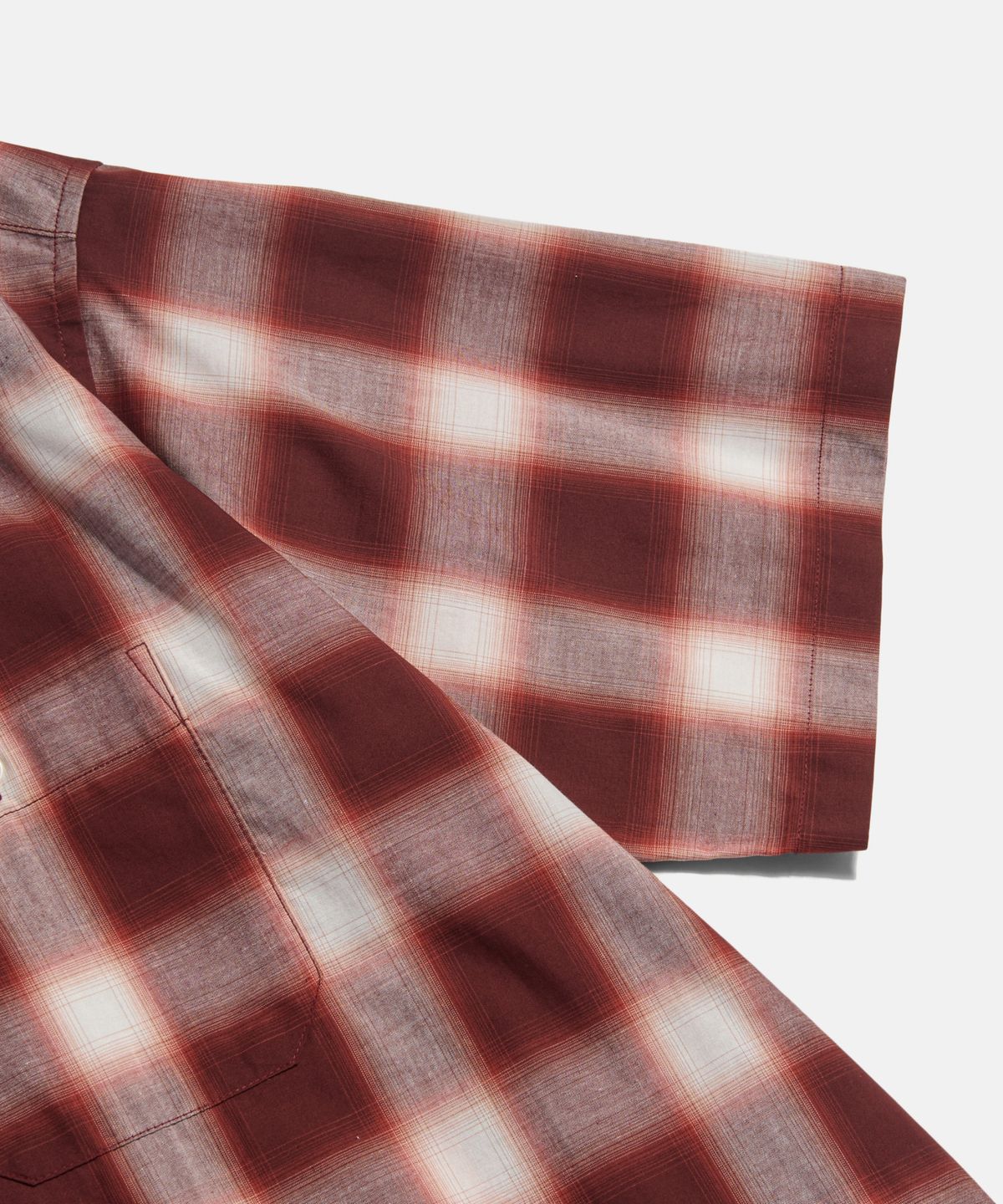 에스피오나지(ESPIONAGE) 2 Pocket S/S Work Shirt Red Ombre